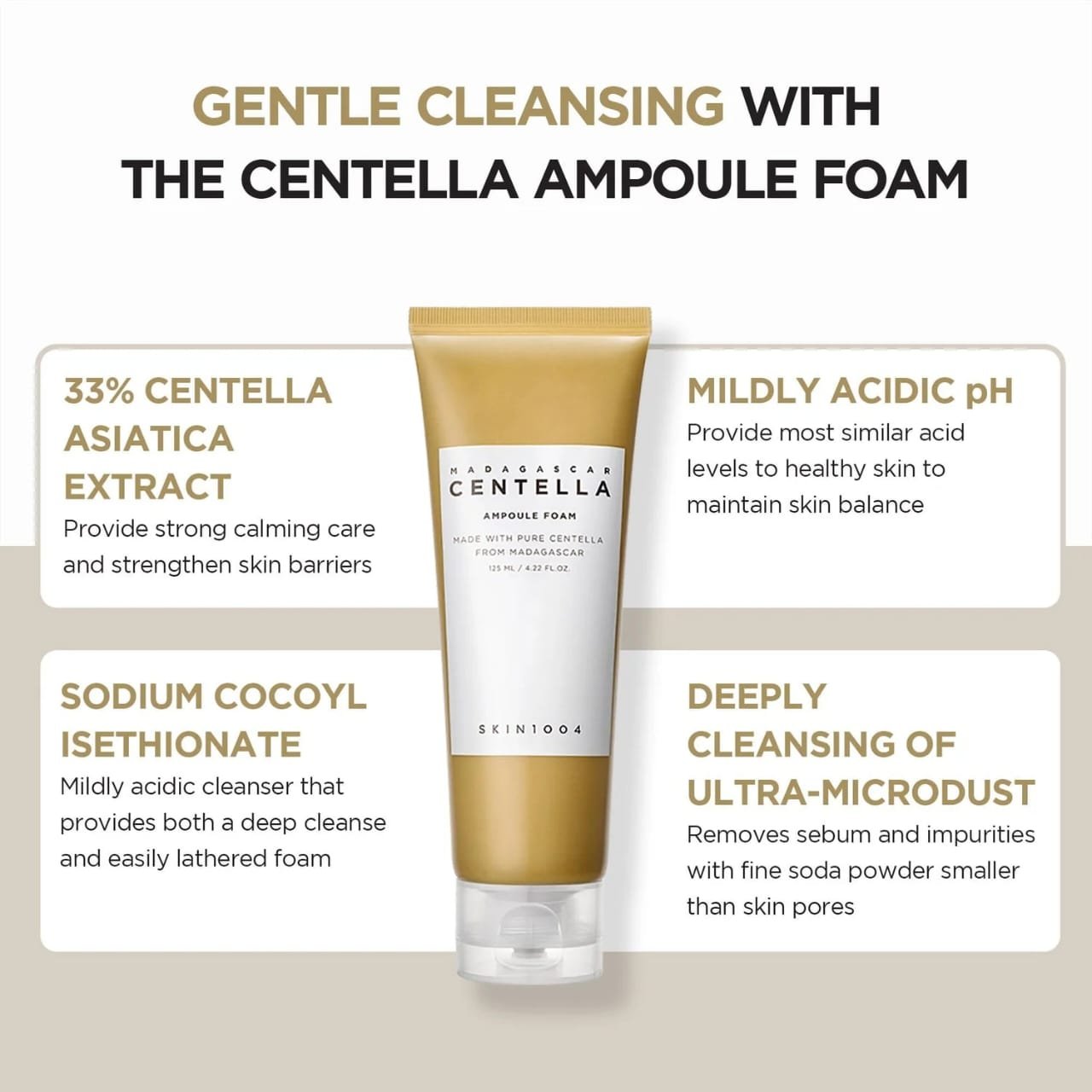 SKIN1004 - Madagascar Centella Ampoule Foam 125 ml - Image 3