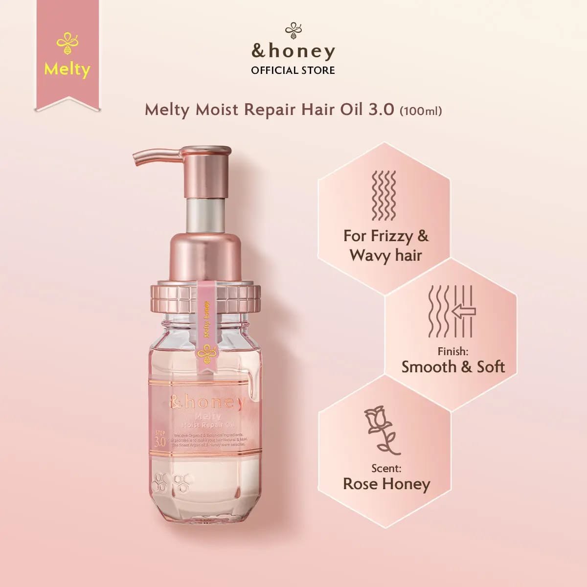 ViCREA - &honey Melty Moist Repair Hair Oil 3.0 100 ml - Image 2