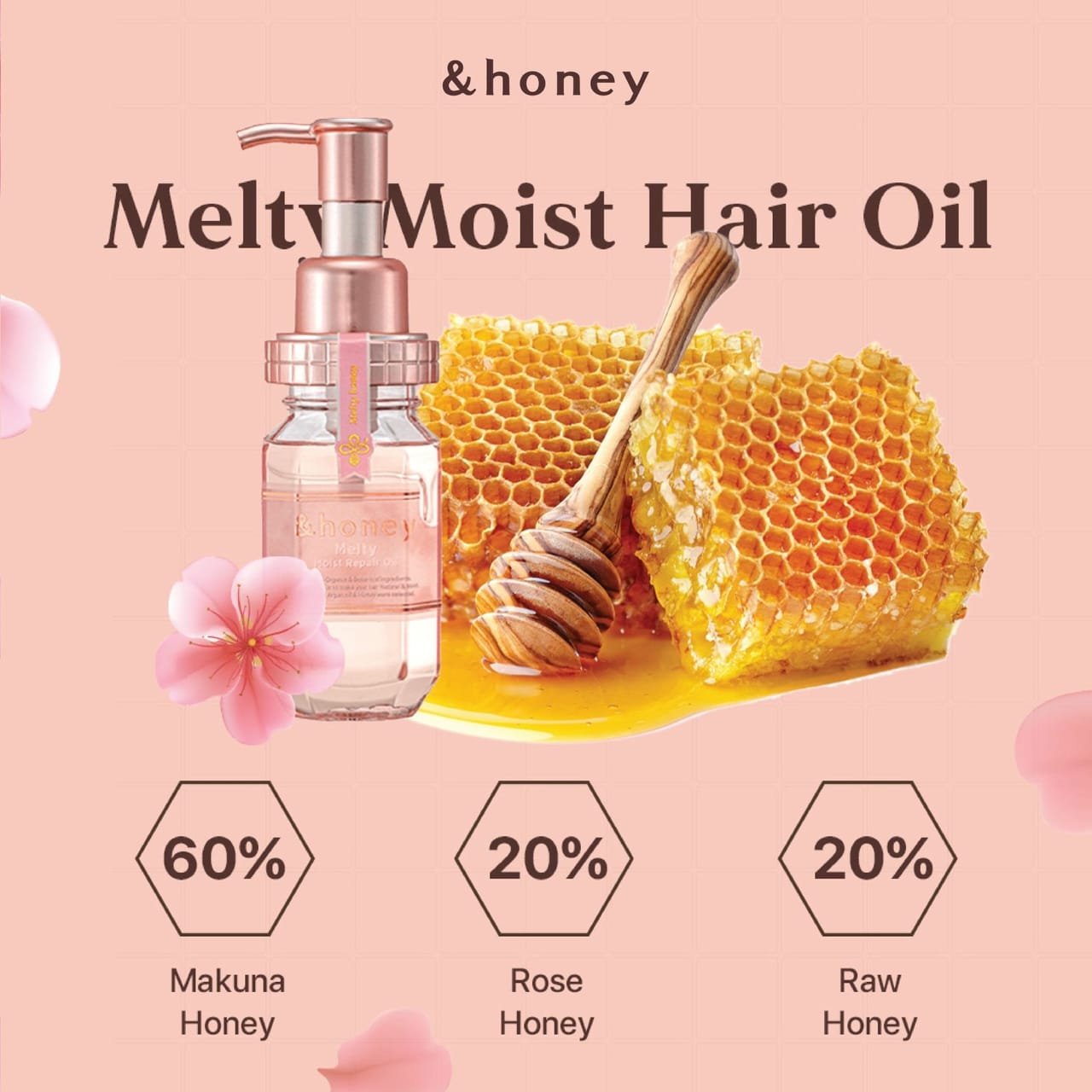 ViCREA - &honey Melty Moist Repair Hair Oil 3.0 100 ml - Image 3