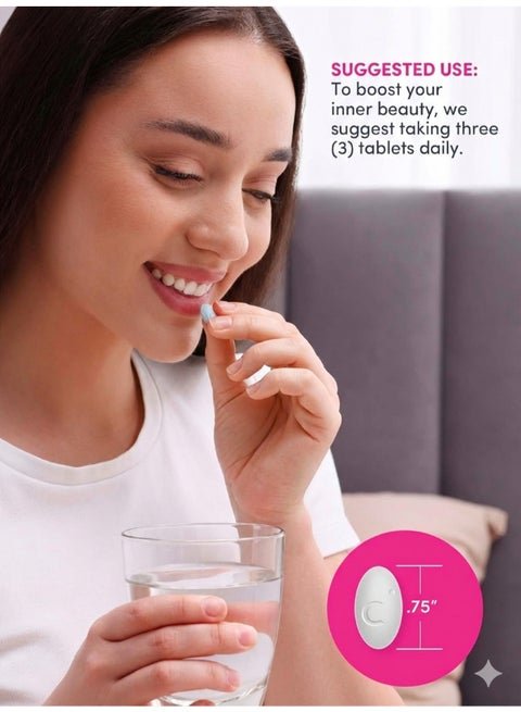 NeoCell Grassfed Collagen Peptides + Vitamin C & Biotin, 180 Tablets - Image 3