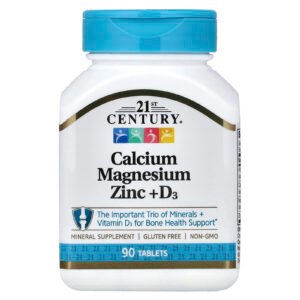 21st Century Calcium Magnesium Zinc + D3, 90