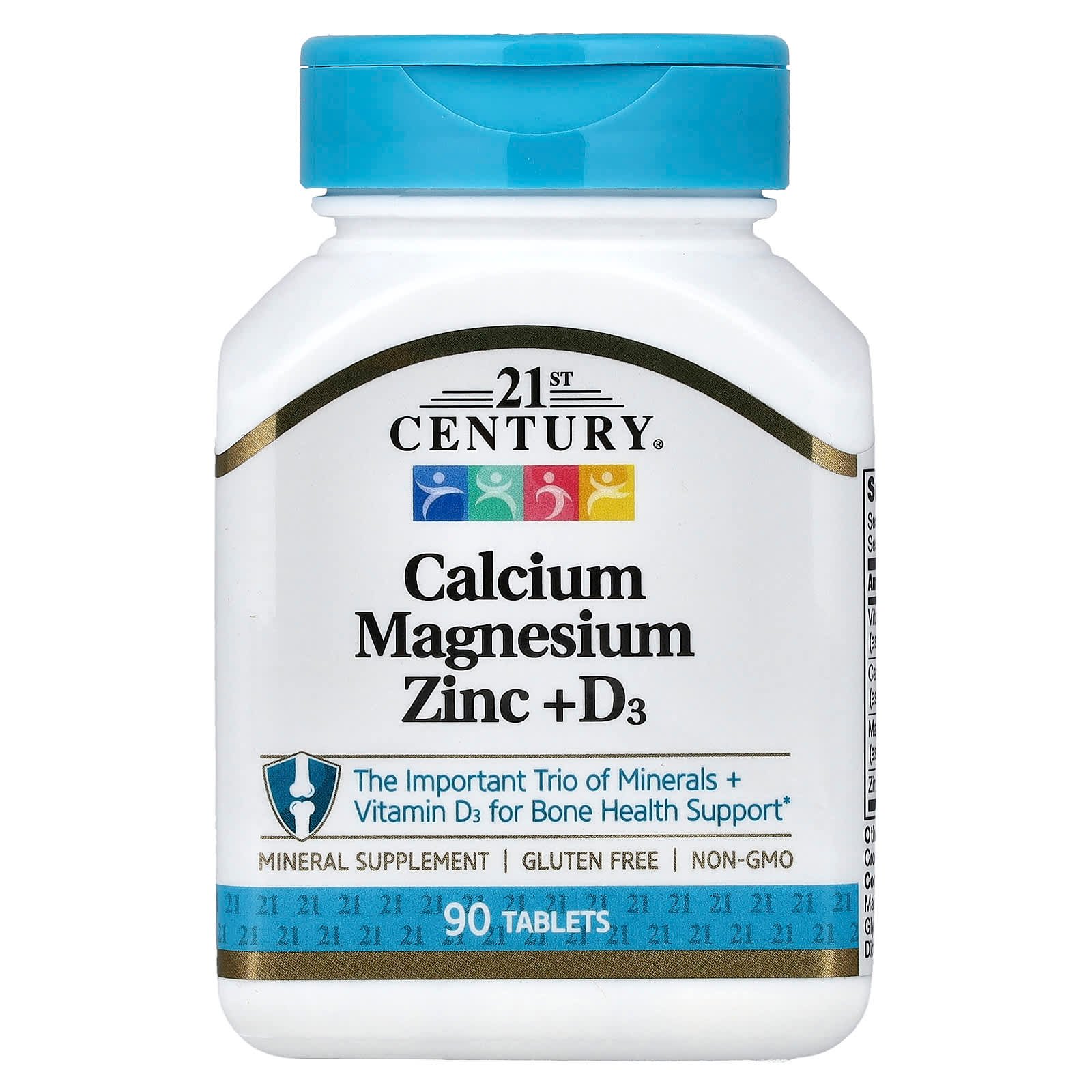 21st Century Calcium Magnesium Zinc + D3, 90