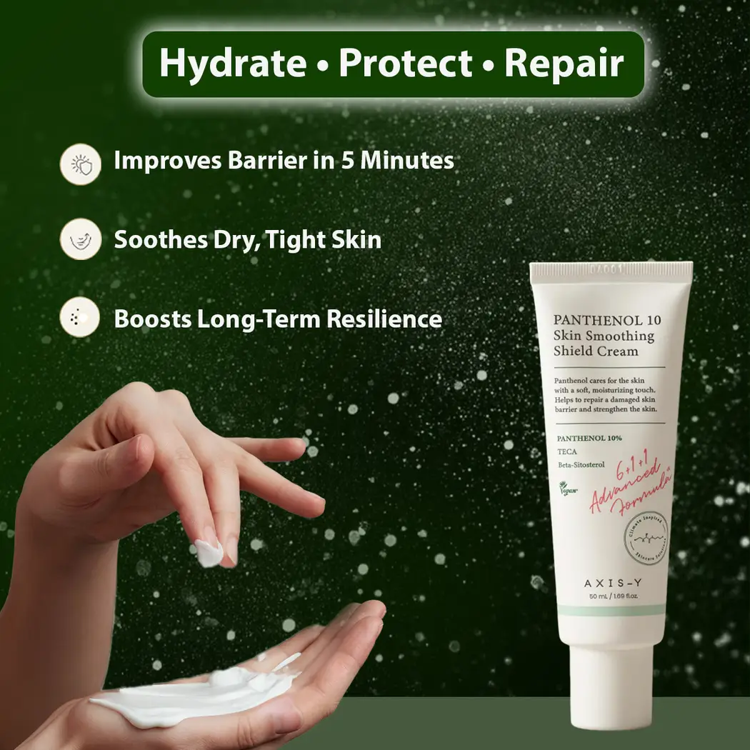 Axis-Y Panthenol 10 Skin Smoothing Shield Cream 50Ml - Image 4