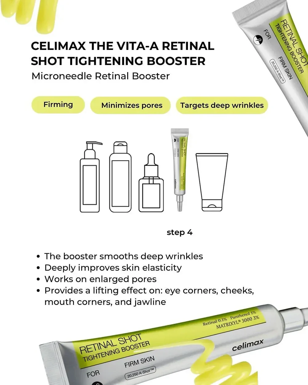 Celimax Retinal Shot Tightening Booster For Firm Skin 15Ml - Image 3
