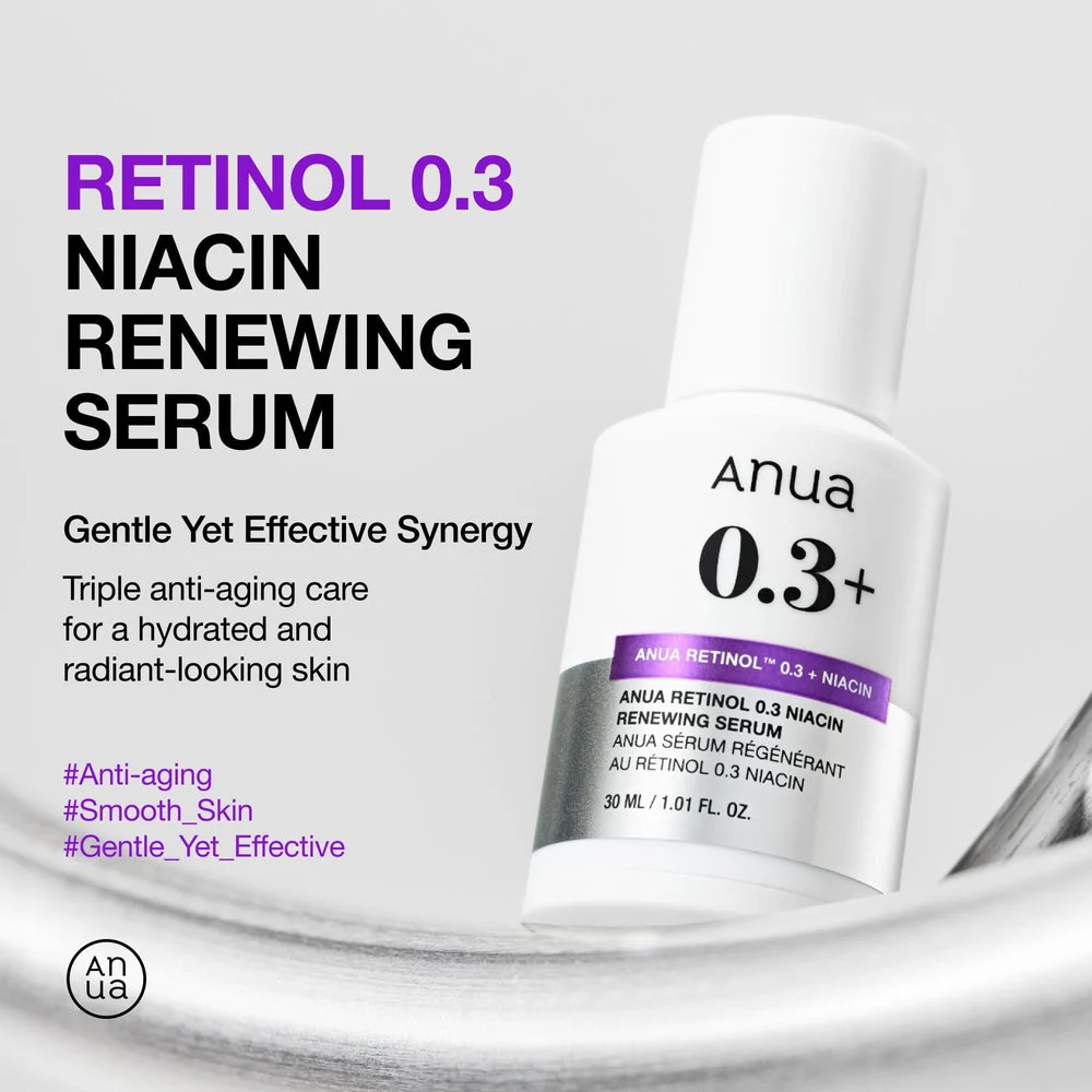 Anua Retinol 0.3% + Niacin Renewing Serum 30Ml - Image 3