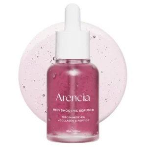 Arencia Red Smoohie Serum 8 Niacinimide 8% + Collagen & Peptide 30Ml