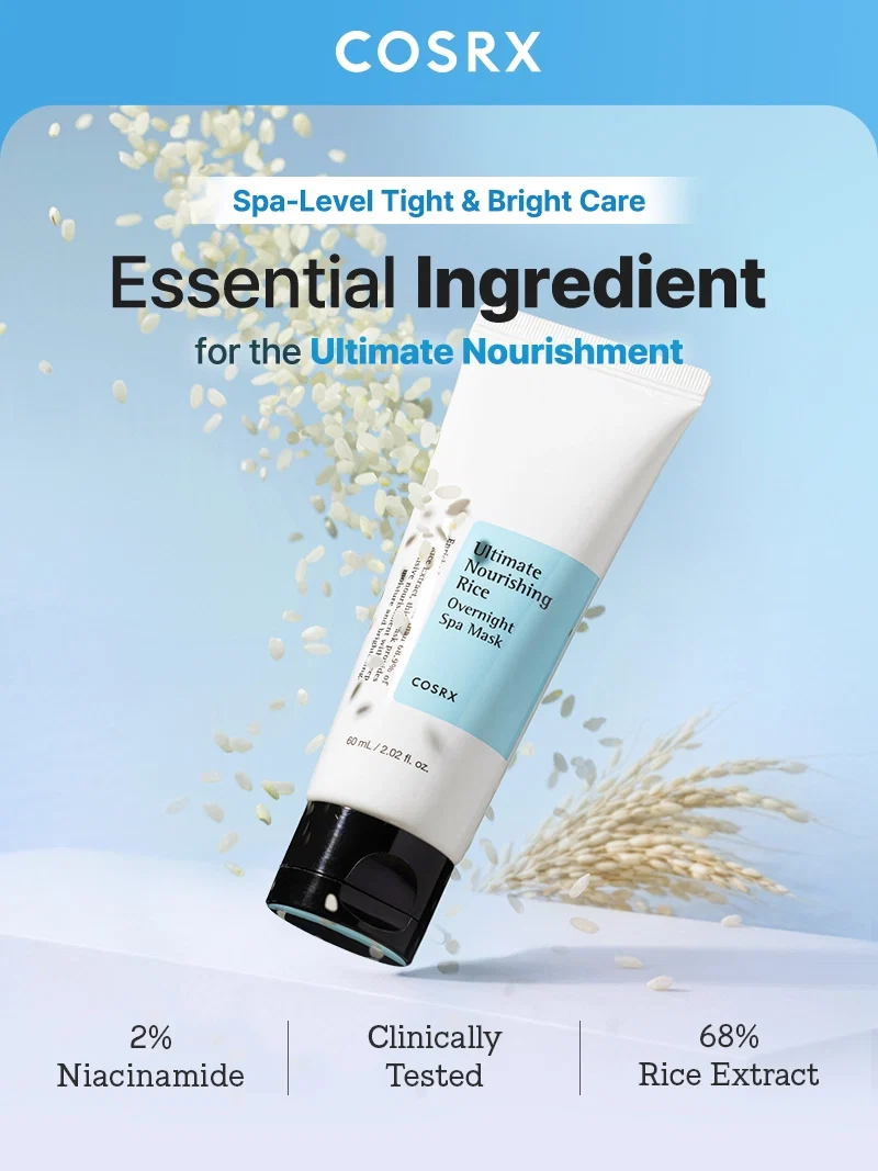 Cosrx Ultimate Nourishing Rice Overmight Spa Mask 60Ml - Image 2