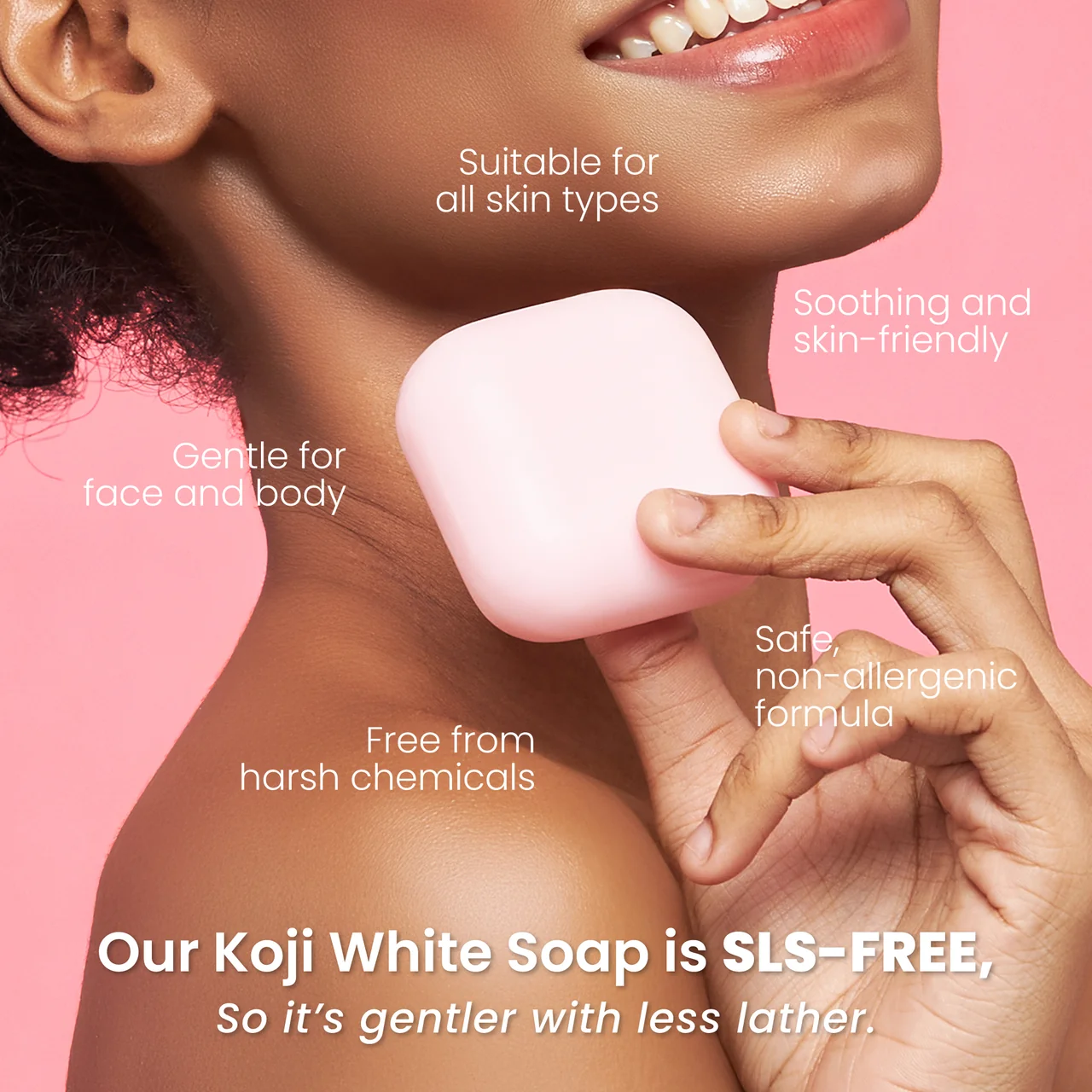 Koji White Kojic Acid & Collagen Skin Brightening Soap *2 80g - Image 5
