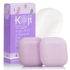 Koji White Kojic Acid & Hyaluronic Skin Brightening Soap x 2Bars 80g