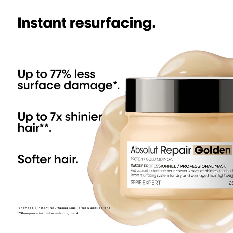 L'Oreal Professionnel Serie Expert Absolut Repair Golden Mask 250Ml - Image 2