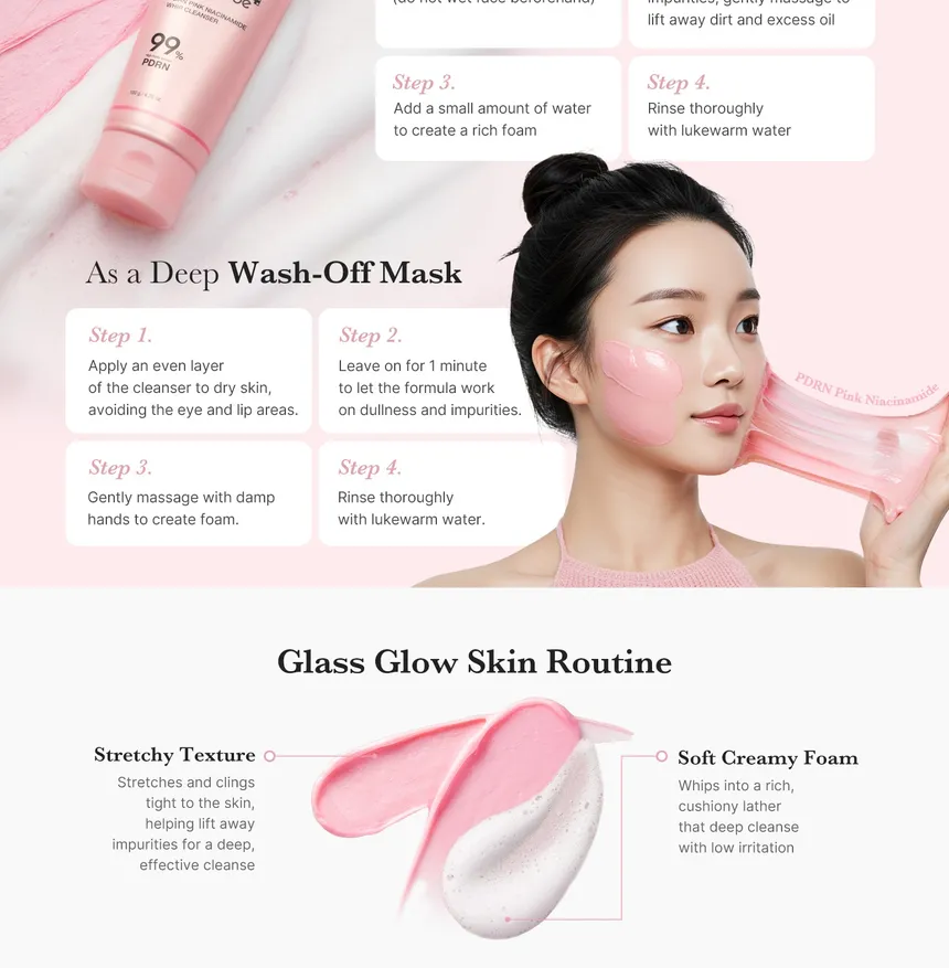 Medicube PDRN Pink Niacinamide Whip Cleanser 120g - Image 5