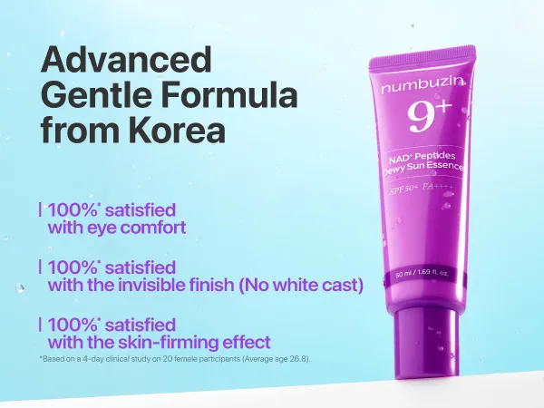 Numbuzin No.9 Nad+ Peptides Dewy Sun Essence 50Ml - Image 6