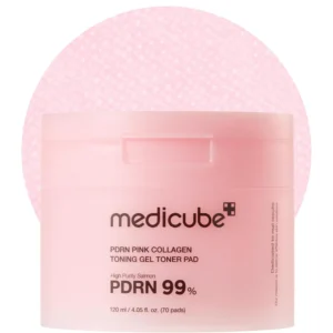 Medicube Pdrn Pink Collagen Toning Gel Toner Pad 120Ml