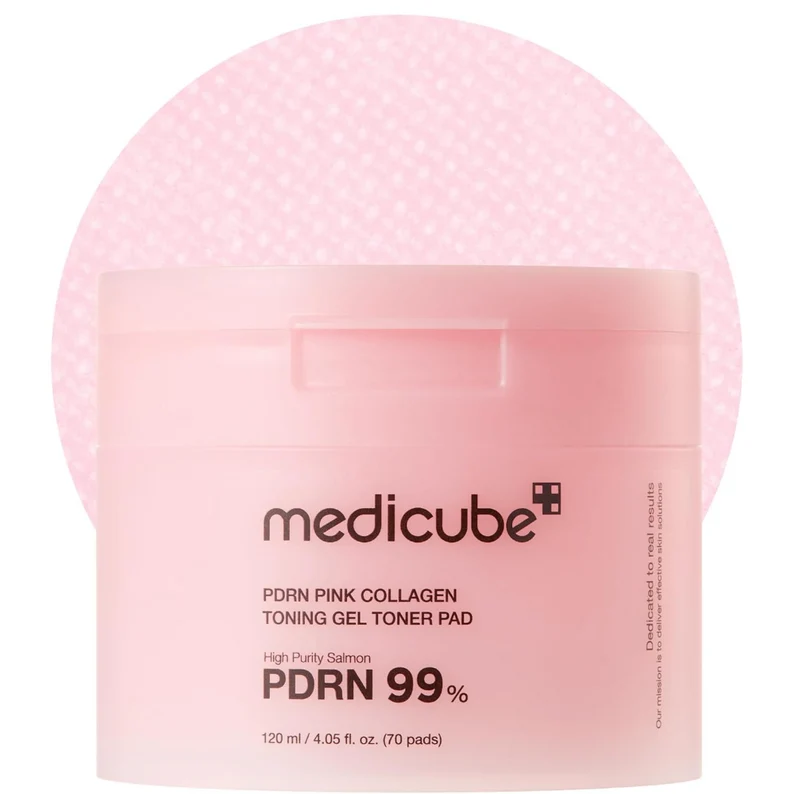 Medicube Pdrn Pink Collagen Toning Gel Toner Pad 120Ml