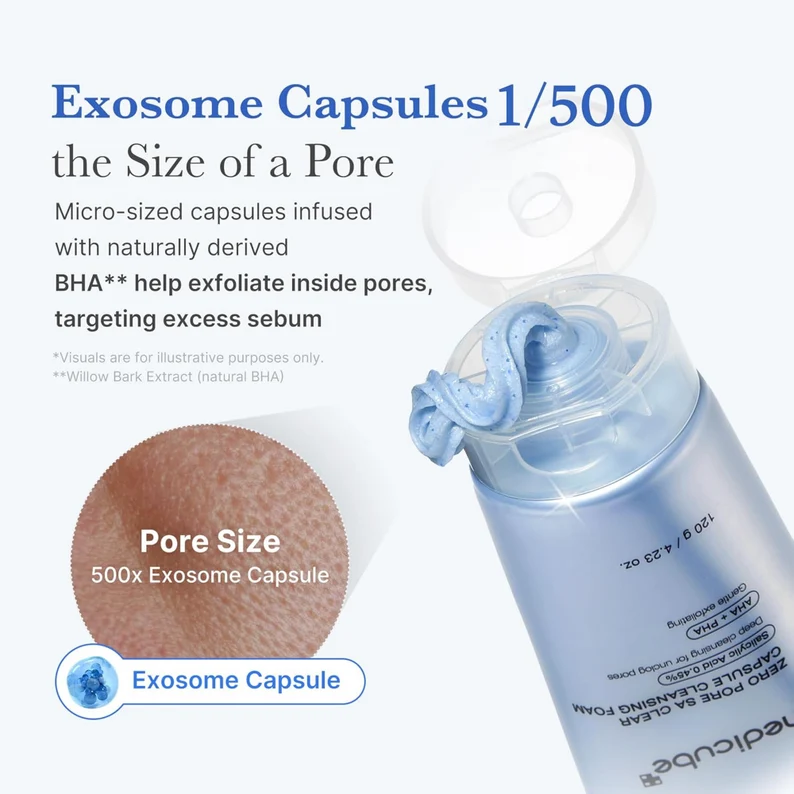 Medicube Zero SA Clear Capsule Cleansing Foam 120g - Image 5