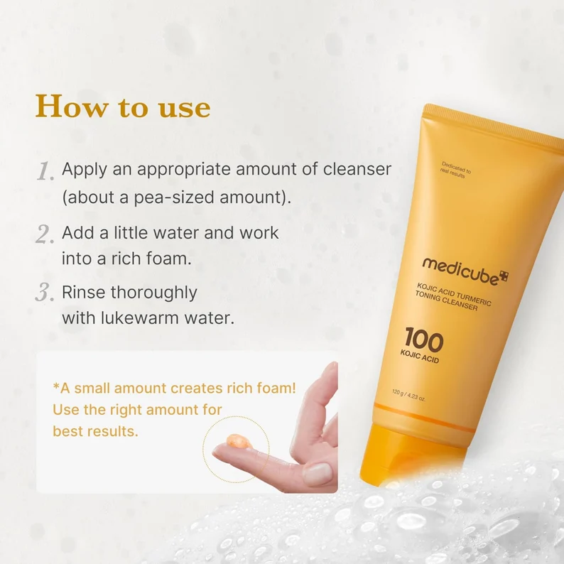 Medicube Kojic Acid Tonning Cleanser 120g - Image 5