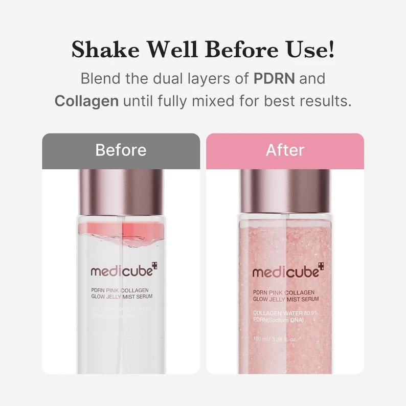 Medicube PDRN Pink Collagen Glow Jelly Mist Serum 100Ml - Image 5