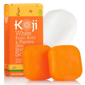 Koji White Kojic Acid & Papaya Skin Brightening Soap *2Bars 80g