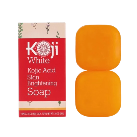 Koji White Kojic Acid Skin Brightening Soap *2Bars 80g