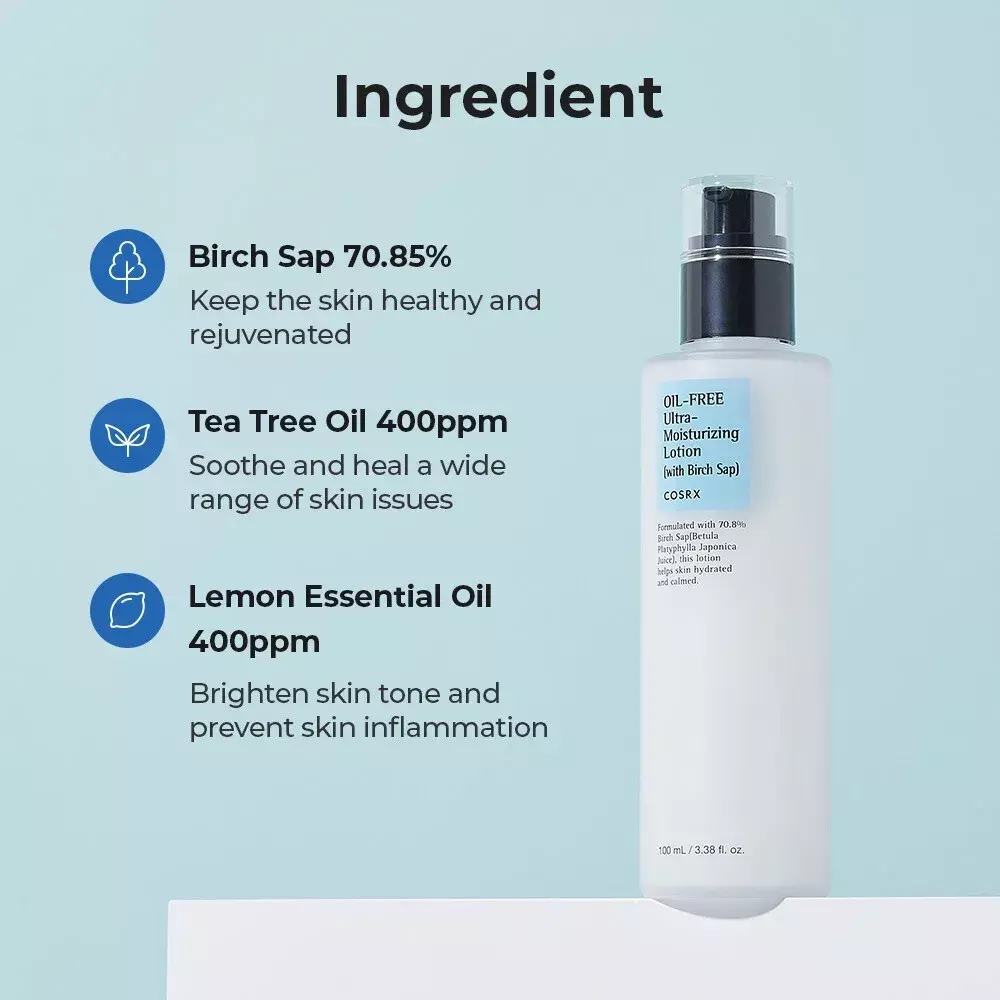 Cosrx Oil-Free Ultra Moisturizing Lotion with Birch Sap 100Ml - Image 5