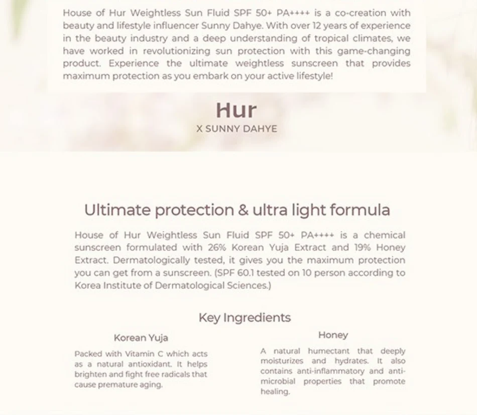 House of Hur Weightless Sun Fluid - Image 6