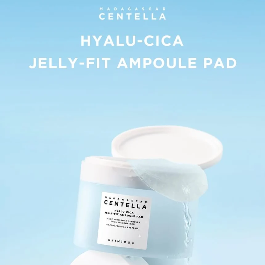 Skin1004 Madagascar Centella Hyalu-Cica Jelly-Fit Ampoule Pad 60pads - Image 2
