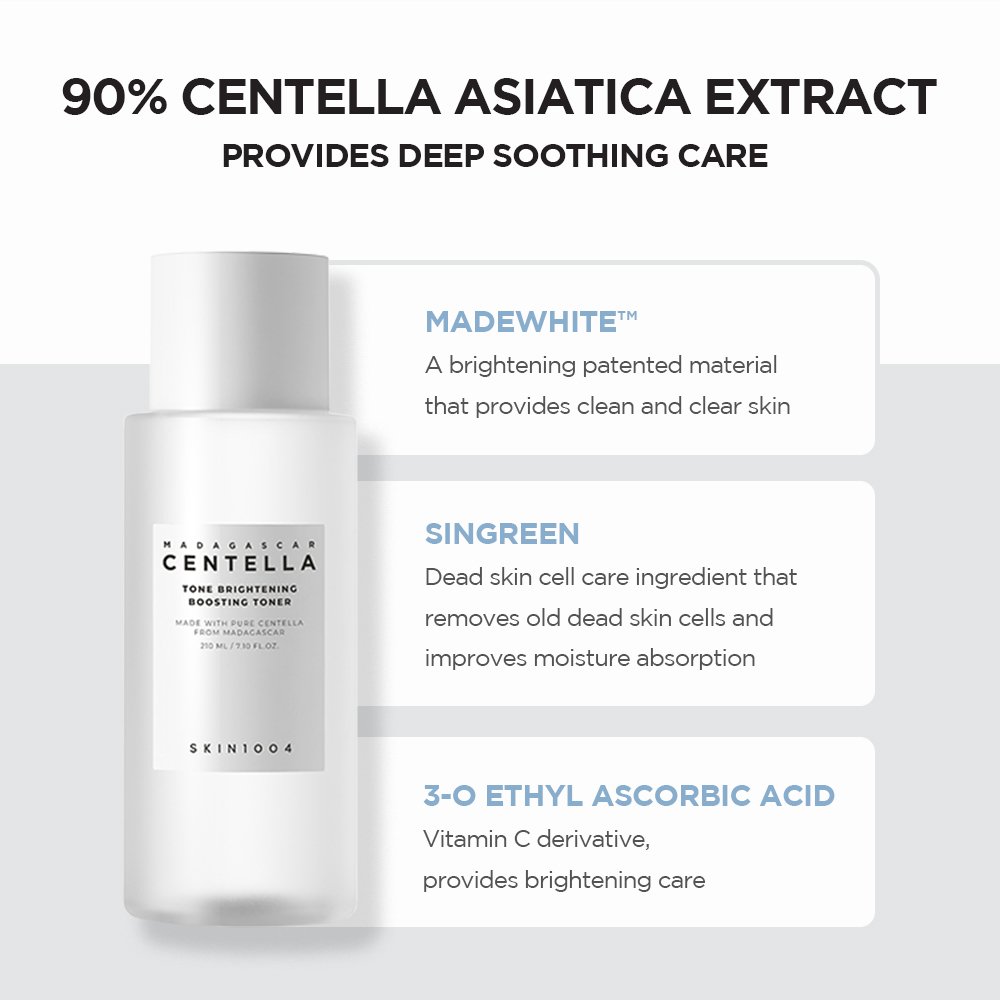 SKIN1004 Madagascar Centella Tone Brightening Boosting Toner 210Ml - Image 4