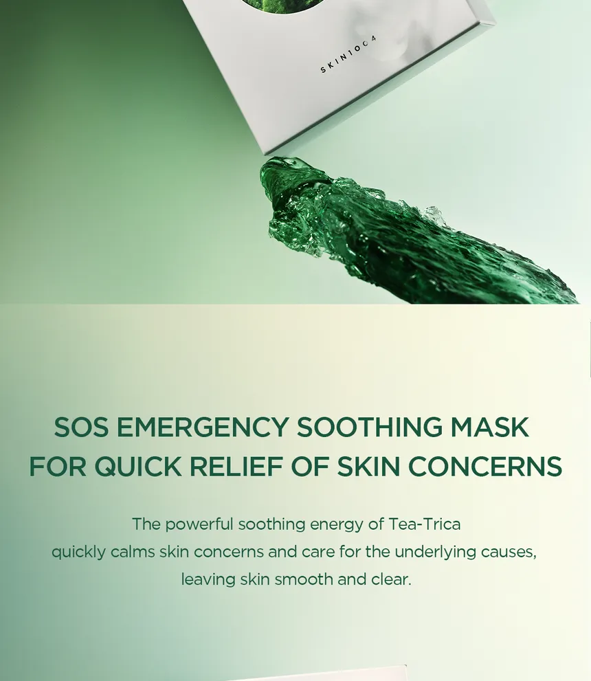 SKIN100 Madagscar Centella Tea-Trica Relaxing Facial Mask 24Ml - Image 2