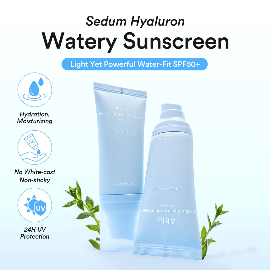 Abib Sedum Hyaluron Sunscreen Watery Tube 50Ml - Image 2