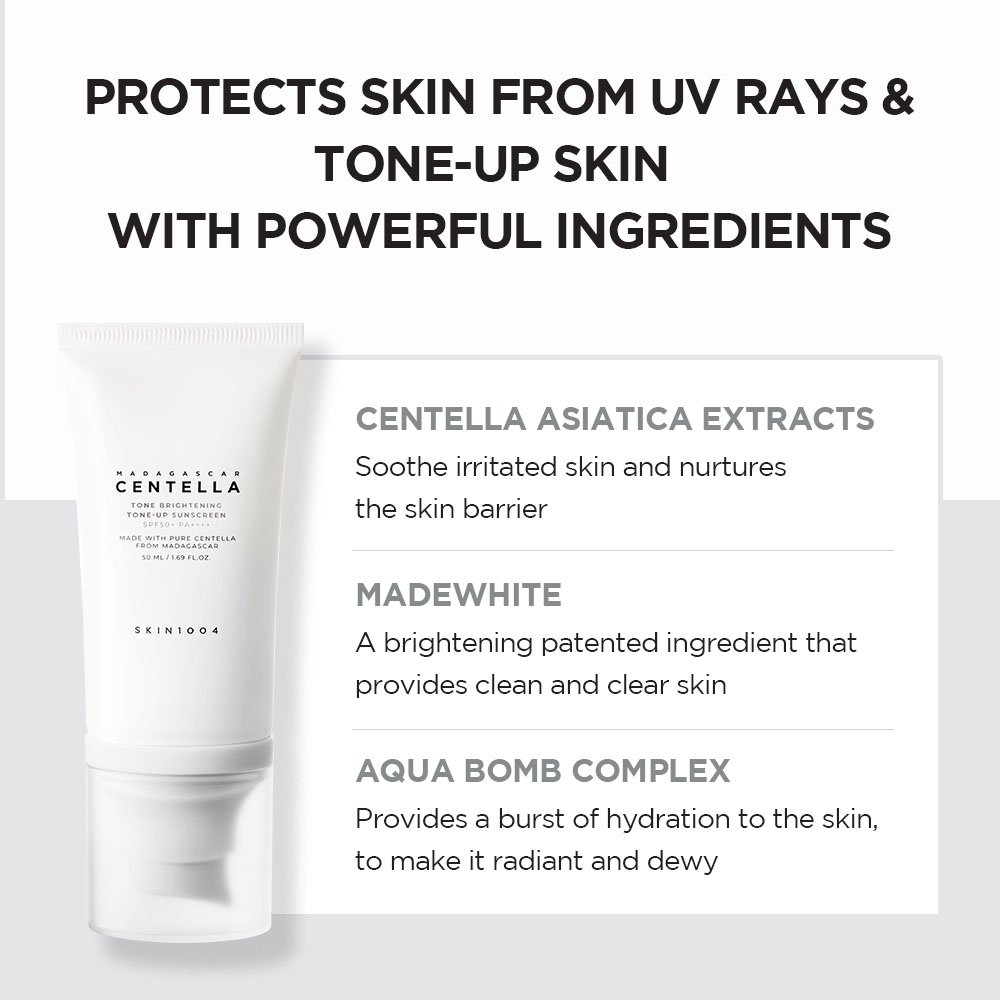 Skin1004 Madagascar Centella Tone Brightening Tone-Up SPF50+PA++++ 50Ml - Image 4