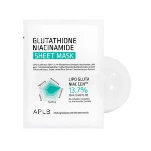 APLB Glutathione Niacinamide Sheet Mask 25Ml