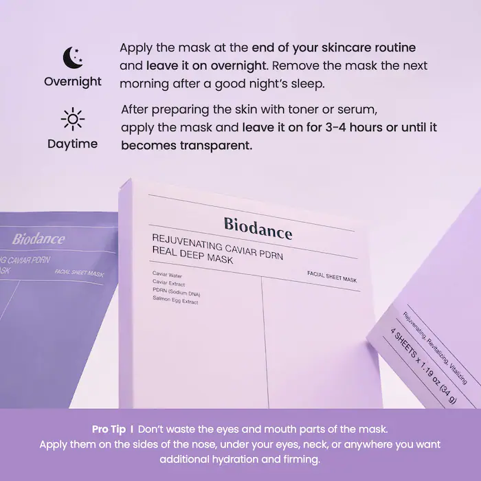 Biodance Rejuvenating Caviar PDRN Real Deep Mask - Image 6